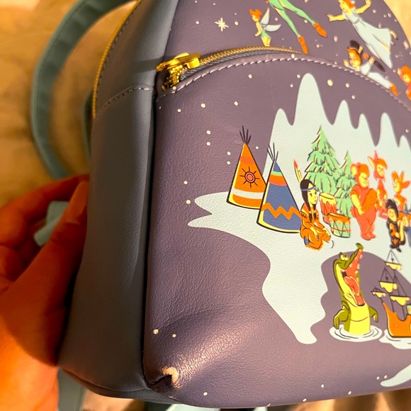 Loungefly Peter Pan Star Nite Mini Backpack - Picture 2 of 3